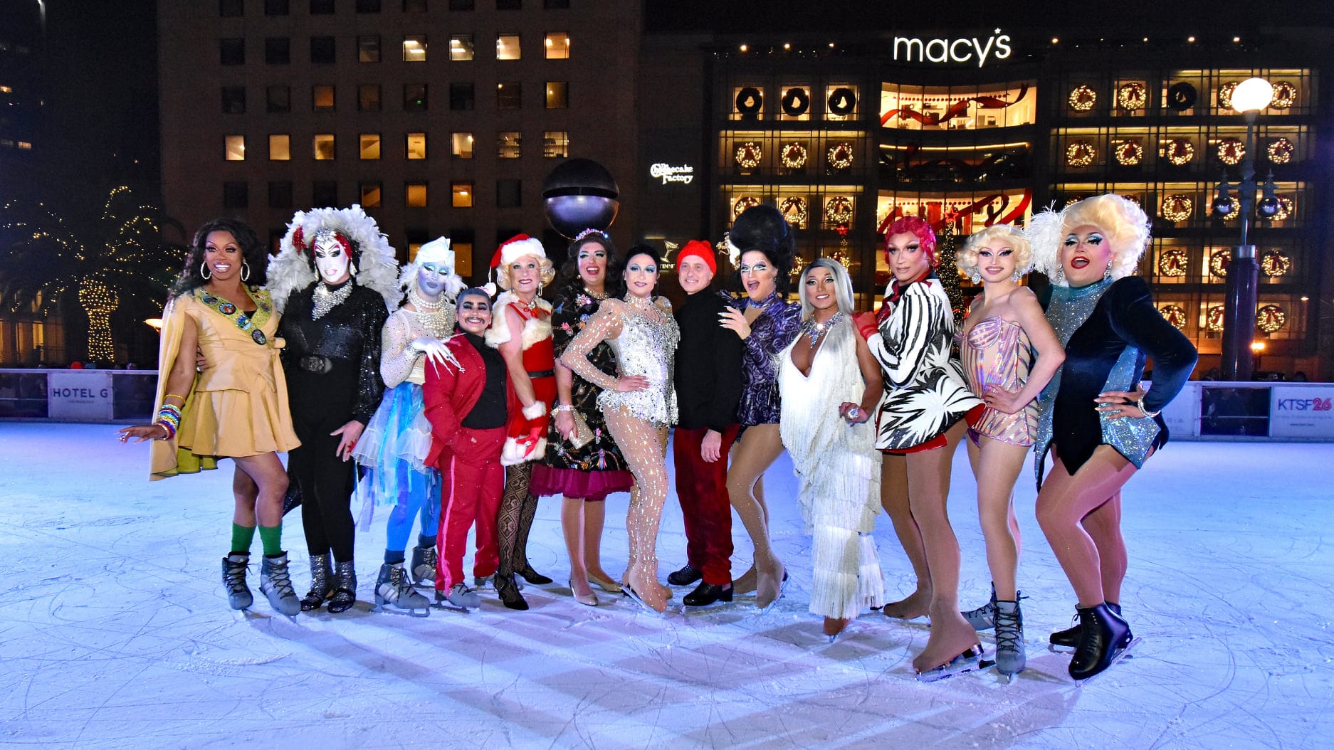 Drag Queens on Ice at Union Square Ice Rink