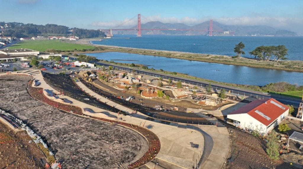 Check Out These New Pics Of Construction Progress At Presidio Tunnel Tops Park