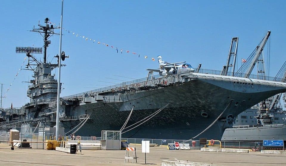 Eat, Drink, And Play Cornhole On A WWII Aircraft Carrier In Alameda