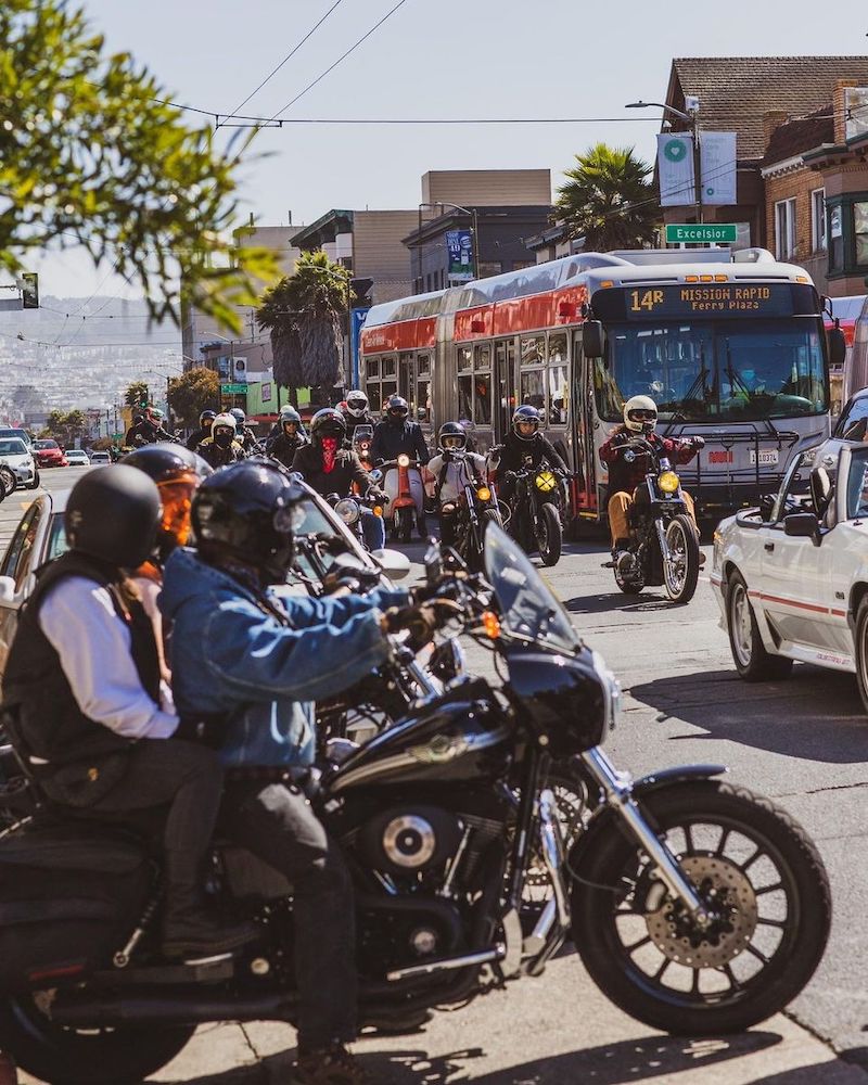 Motorcycles in Excelsior District
