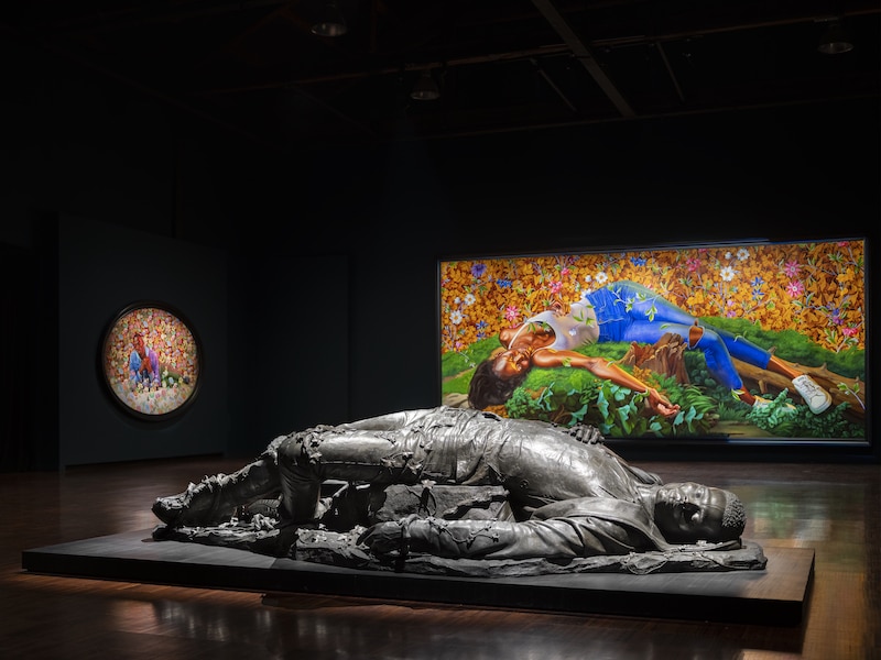 Kehinde Wiley sculptures and paintings