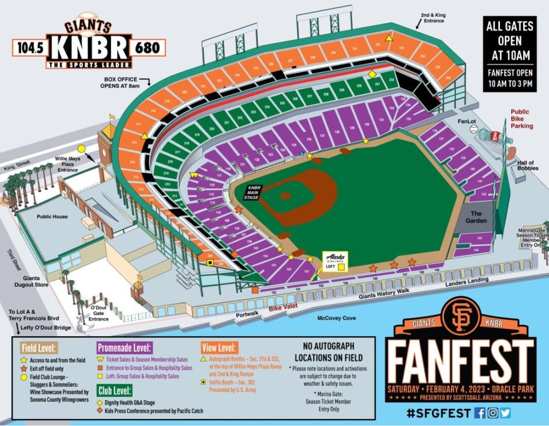 Free SF Giants FanFest Takes Over Oracle Park This Saturday