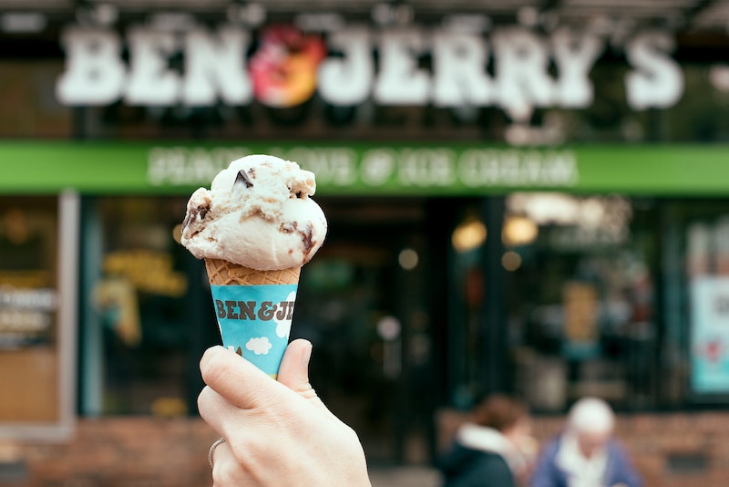 Ben & Jerry's ice cream cone