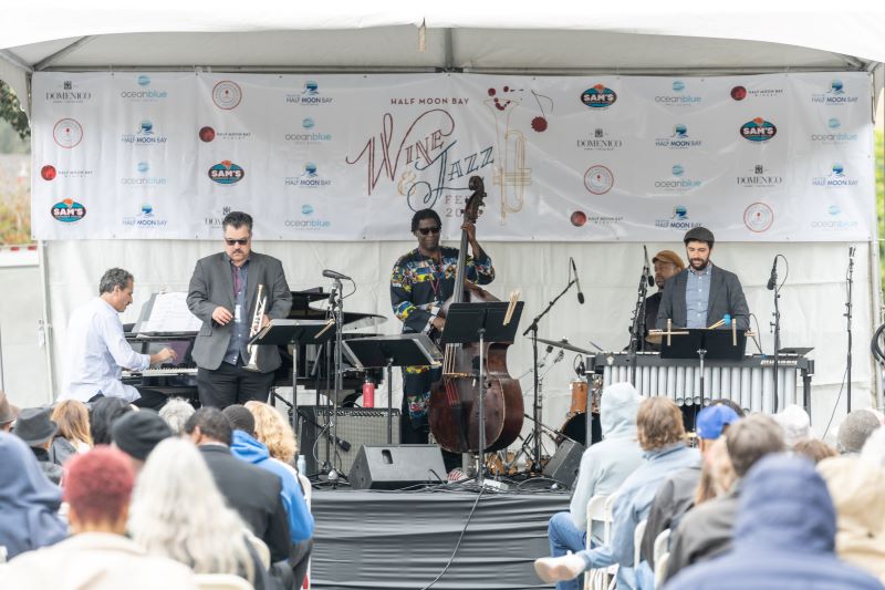 Marcus Shelby Quintet at Half Moon Bay Wine and Jazz Festival. 