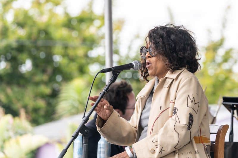 Paula West performs at HMB Jazz and Wine Festival.