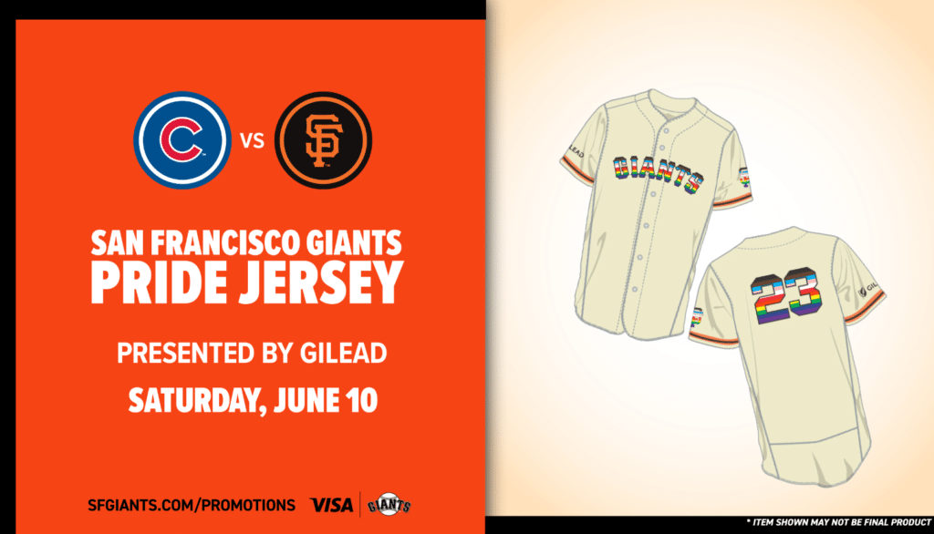 SF Giants Pride Night jersey giveaway