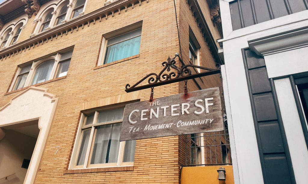 the center sf sign