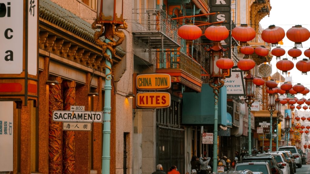 Chinatown in Sf, near where the art block party will take place