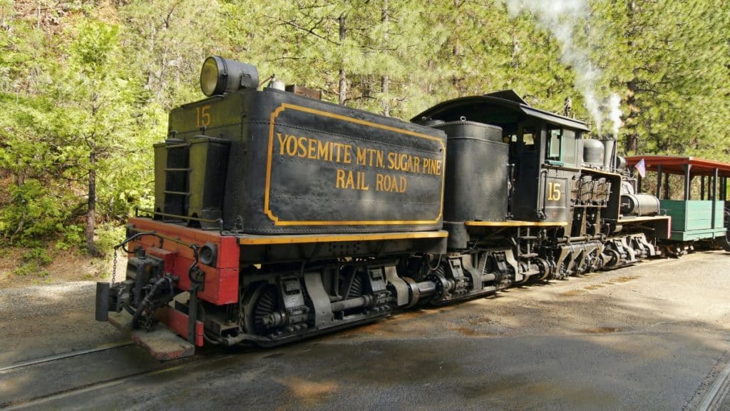 sugar pine train in yosemite
